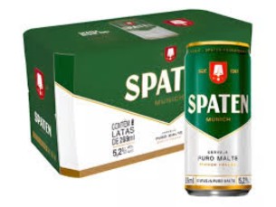 Cerveja Munich Helles Puro Malte Spaten Lata 269ml Com 8 Und