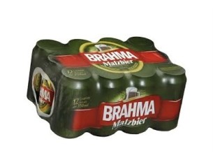 Pack c/ 12 Cervejas Brahma Malzebier lata