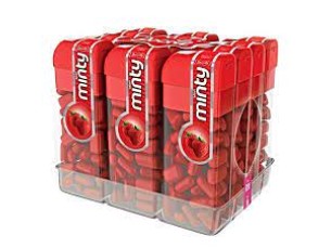 MINI PASTILHAS MORANGO DOCILE 1 x 12