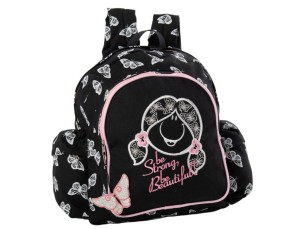 Mochila G bolso lateral tema borboletas