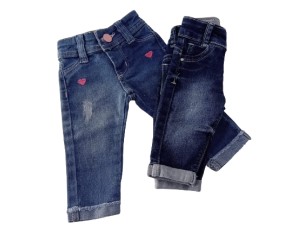 Calça infantil Jeans Feminina Baby.