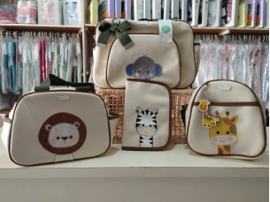 Kit bolsa maternidade tema Safari