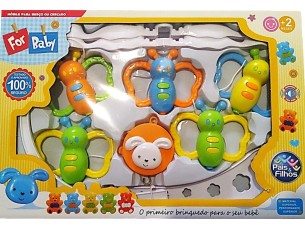 Móbile berço musical giratório borboleta colorido