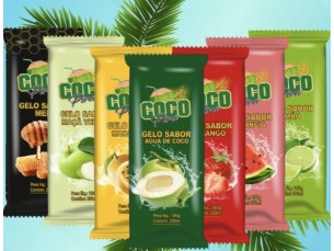 Kit com 4 unidades de Gelo Saborizado COCO PIRA
