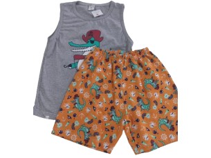 Conjunto infantil masculino Regata Jacaré