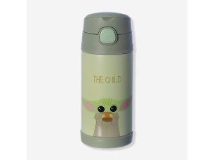 GARRAFA INFANTIL CLICK COM CANUDO BABY YODA – THE MANDALORIAN