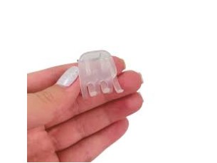 Piranha de cabelo transparente- Pequena