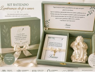 Kit batizado para padrinhos